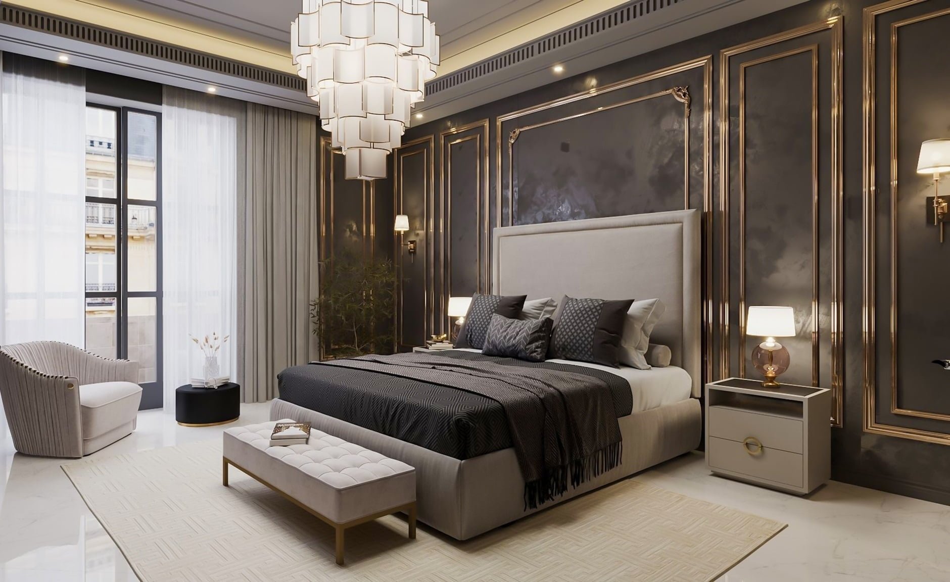 Łóżko tapicerowane Sylvana