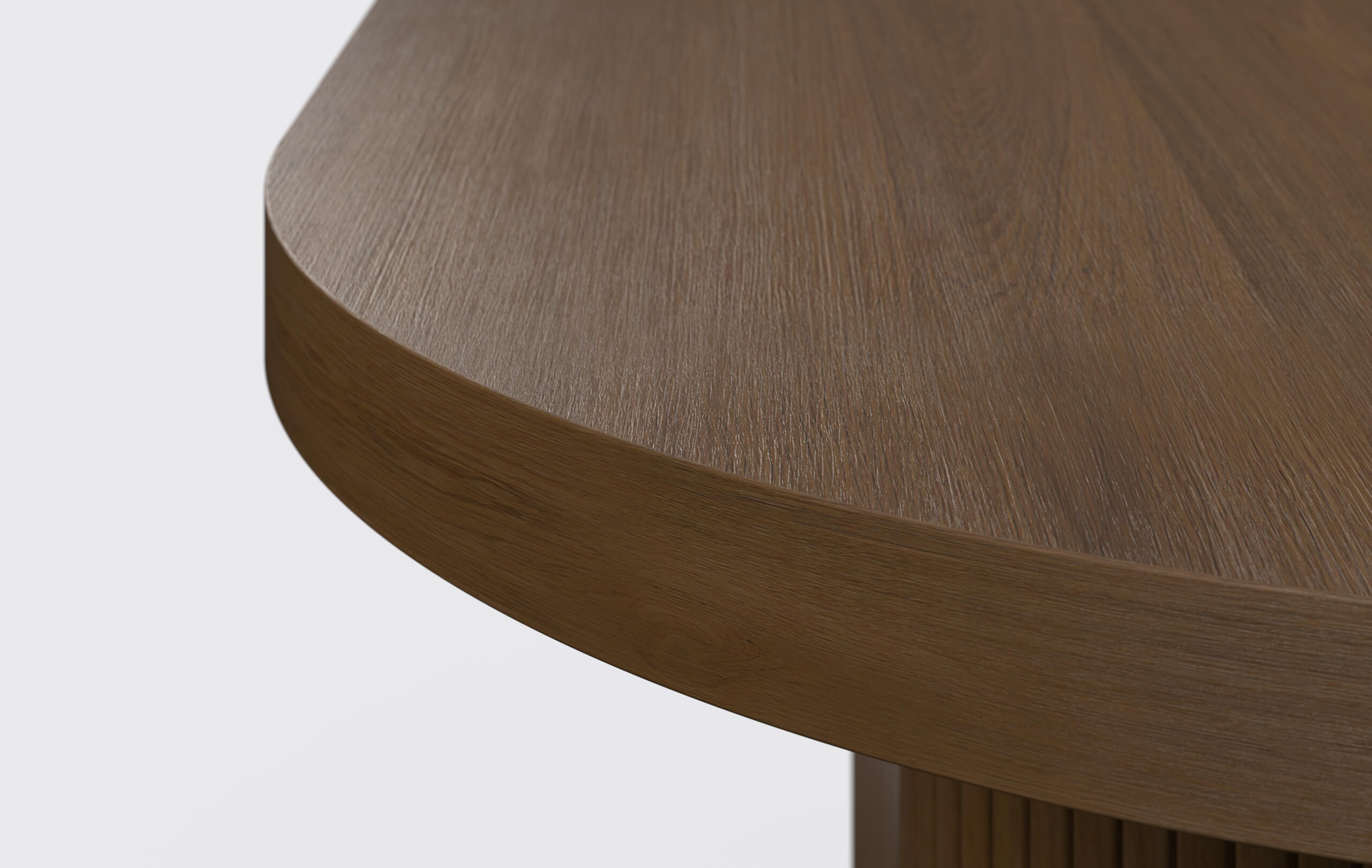 Stół rozkładany owalny na podstawie z lamelami, grubość blatu 8cm, możliwość rozkładania.