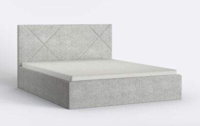 Łóżko sypialniane z materacem, do nowoczesnej sypialni.