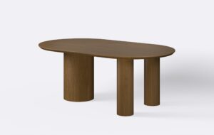 stół jadalniany dwumetrowy, krawędź podcięta.